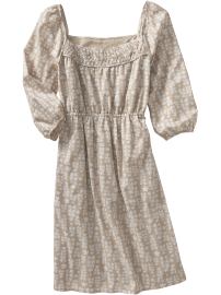 Women's Printed Square-Neck Dresses