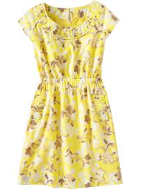 Women's Pleated Floral-Print Dresses