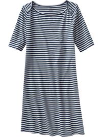 Women's Envelope-Neck Jersey Dresses