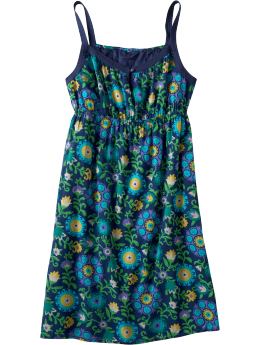 Women: Women's Printed Sundresses - Blue Print