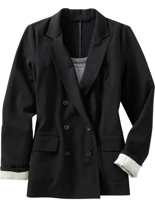 Women's Clothes: Women's Double-Breasted Boyfriend Blazers: Outerwear | Old Navy