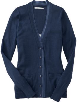 Women: Women's Satin-Trim Cardigans - Goodnight Nora
