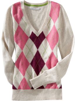 Women s Clothes Women s Patterned V Neck Sweaters Long Sleeve Sweaters Old Navy from oldnavy.gap.com