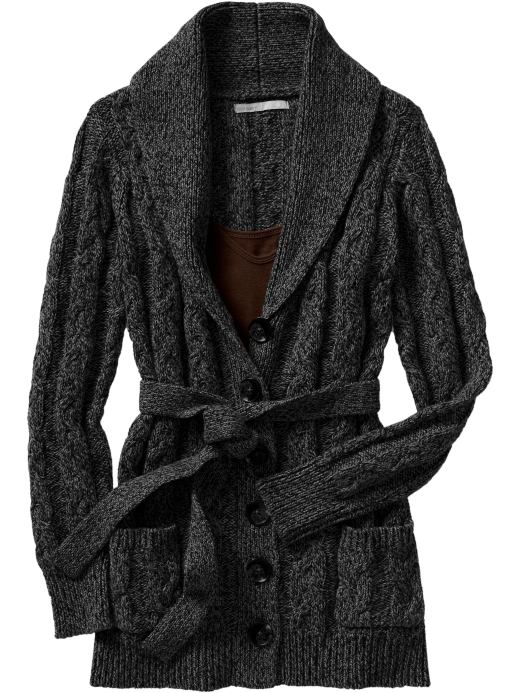 Women's Clothes: Women's Shawl-Collar Belted Cardigans: Cardigans Sweaters | Old Navy