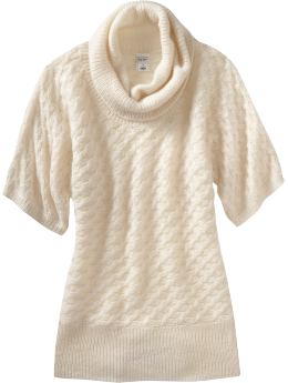 Women: Women's Open-Weave Cowl-Neck Sweaters - Heather Oatmeal