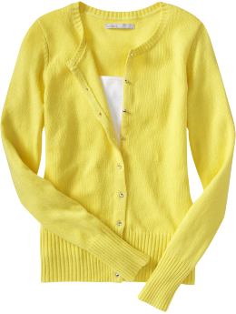 Women: Women's Faux-Gem Buttoned Cardigans - Sunstreak