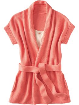 Women: Women's Belted Wrap Cardigans - Ho<!--