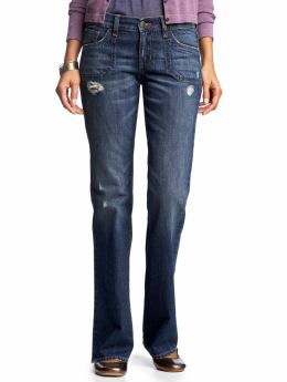 Women: Women's The Diva Distressed Patch-Pocket Jeans - Drew