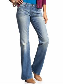 Women's The Diva Distressed Patch-Pocket Jeans