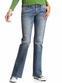 Women's The Flirt Paint-Splatter Boot-Cut Jeans