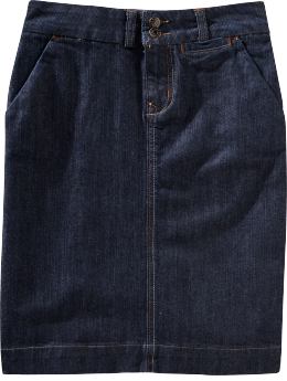 Women: Women's Denim Pencil Skirts - Rinse B