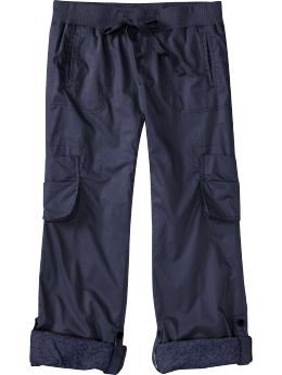 Women: Women's Jersey-Lined Cargos - Dark Night