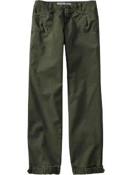 Women: Women's Button-Hem Twill Pants - Forest Floor