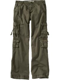 Women's Distressed Double-Pocket Cargos