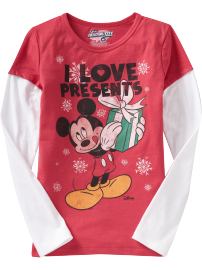Girls 2-in-1 Classic-Cartoon Tees