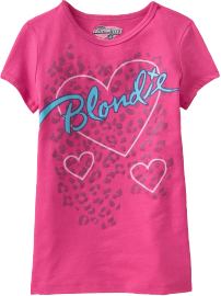 Girls Retro Rock Band Graphic Tees