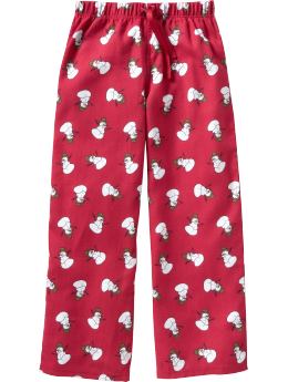 Boys Printed Flannel Sleep Bottoms