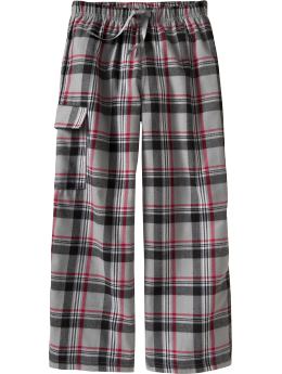 Boys Flannel Cargo Sleep Bottoms