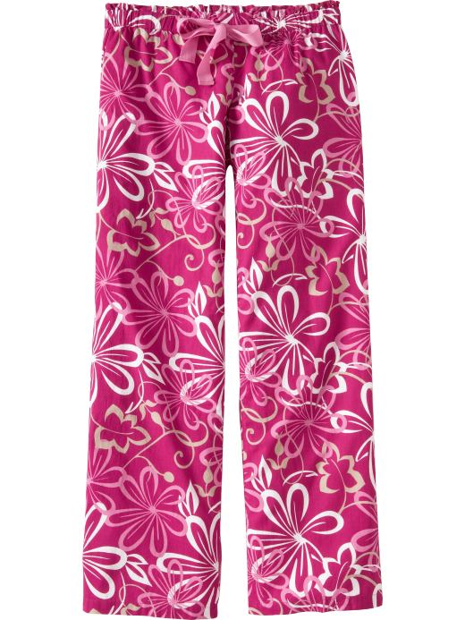 Old Navy Womens Patterned Poplin Lounge Pants