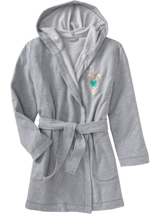 Women's Clothes: Women's Foil-Graphic French Terry Robes: Chemises & Nightshirts Sleepwear | Old Navy
