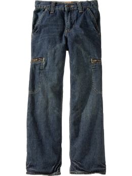 Boys: Boys Zip-Pocket Cargo Jeans - Barber