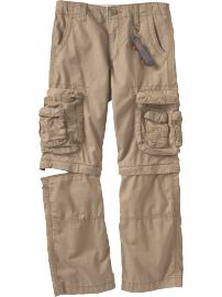 Boys Convertible Cargos (With Skateboard Keychain)