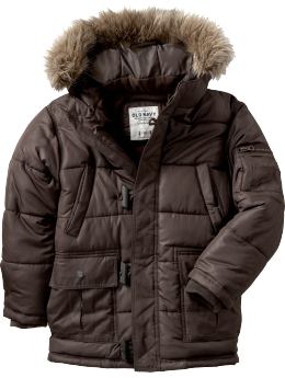 Boys: Boys Long Frost Free Toggle Coats - Mole
