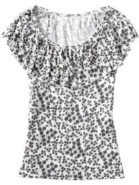 Women's Jersey Ruffle Tops