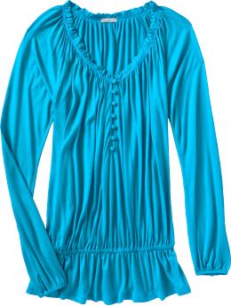 Women: Women's Jersey Drop-Waist Tops - Tahiti Lagoon