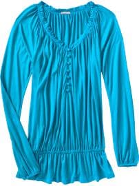 Women's Jersey Drop-Waist Tops