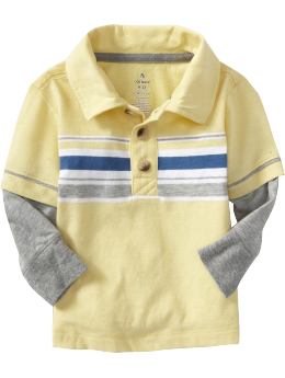 2-in-1 Striped Polos for Baby