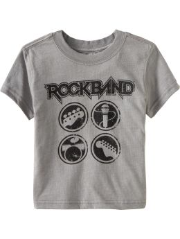 Baby Boys: Rock Band Graphic Tees for Baby - Gray