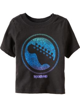 Baby Boys: Rock Band Graphic Tees for Baby - Black