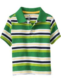 Multi-Stripe Pique Polos for Baby