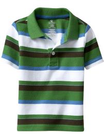 Multi-Stripe Pique Polos for Baby