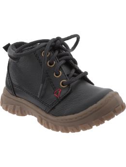 Baby Boys: Leather Shoes for Baby - Black Jack