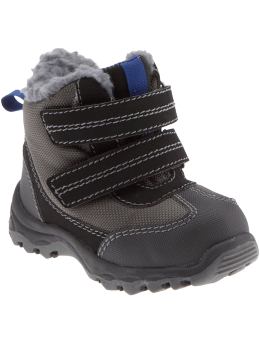 Baby Boys: Sherpa-Trim Snow Boots for Baby - Pavement
