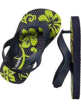 Baby Boys: Flip-Flops for Baby - Hibiscus Blue