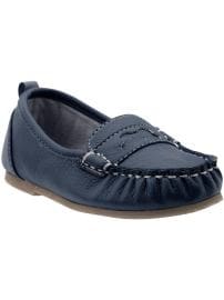 Faux-Leather Butterfly Loafers for Baby