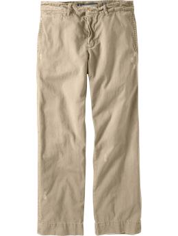 Men's Distressed Regular-Fit Khakis