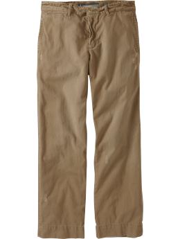 Men's Distressed Regular-Fit Khakis