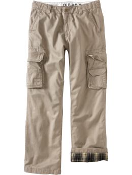 Men: Men's Flannel-Lined Loose-Fit Cargos - Reindeer Games