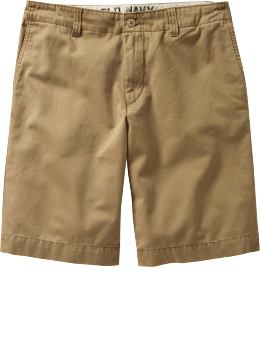 Men: Men's Plain-Front Twill Shorts (11 1/2") - American Twill