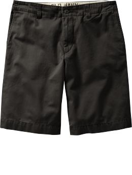 Men: Men's Plain-Front Twill Shorts (11 1/2") - Cacao
