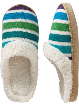 Gift Guide: Women's Sweater-Knit Sherpa-Lined Slippers - Cool Combo