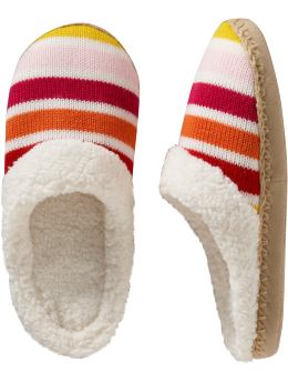 Gift Guide: Women's Sweater-Knit Sherpa-Lined Slippers - Warm Combo