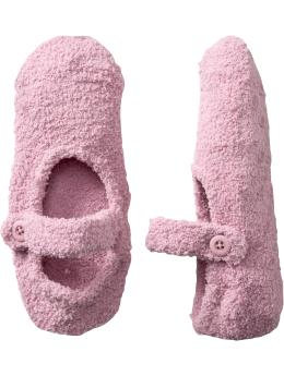 Women's Printed Chenille Mary-Jane Slippers