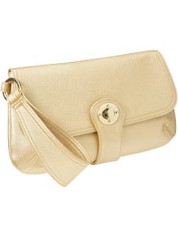 Women's Faux-Leather Wristlet Clutches