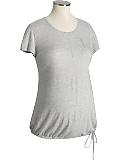 Maternity Cinch-Tie Pocket Tees