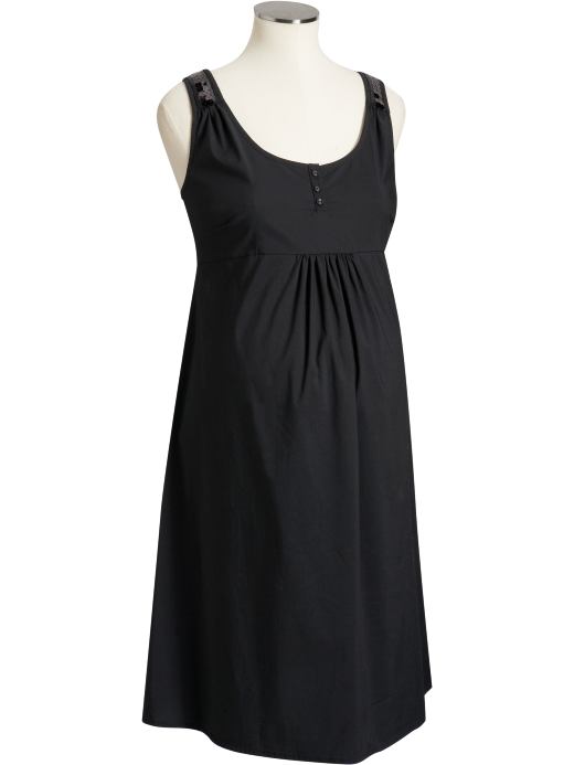 Maternity: Maternity Sequined-Strap Dresses - Black Jack